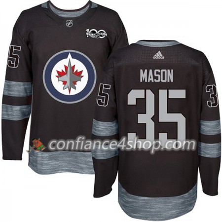 Adidas Maillot de Hockey Winnipeg Jets Steve Mason 35 1917-2017 100th Anniversary Noir Authentic - Homme Adidas Maillot de Hockey Winnipeg Jets Steve Mason 35 1917-2017 100th Anniversary Noir Authentic - Homme